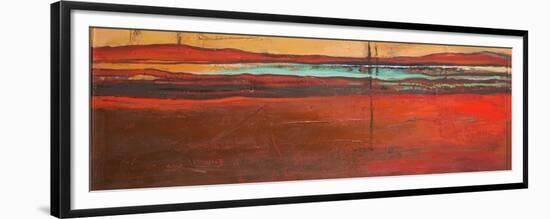 Red Horizon I-Patricia Pinto-Framed Premium Giclee Print