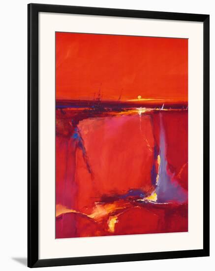 Red Horizon-Peter Wileman-Framed Art Print