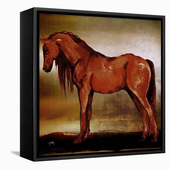Red Horse II-Elizabeth Medley-Framed Stretched Canvas