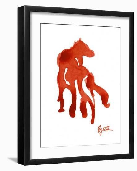 Red Horse-Josh Byer-Framed Giclee Print