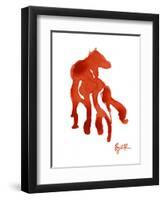 Red Horse-Josh Byer-Framed Premium Giclee Print