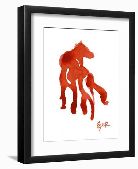 Red Horse-Josh Byer-Framed Premium Giclee Print