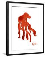 Red Horse-Josh Byer-Framed Giclee Print