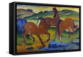 Red Horses (Grazing Horses Iv.), 1911-Franz Marc-Framed Stretched Canvas