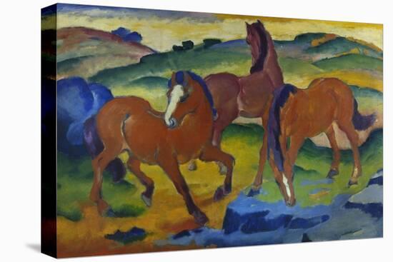 Red Horses (Grazing Horses Iv.), 1911-Franz Marc-Stretched Canvas