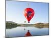 Red Hot Air Balloon-Kevin Griffin-Mounted Photographic Print