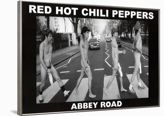 Red Hot Chili Peppers Abbey Road Music Poster Print-null-Framed Poster