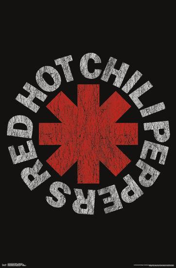 RED HOT CHILI PEPPERS - VINTAGE LOGO-null-Lamina Framed Poster