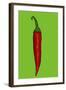 Red hot chilli pepper-Sarah Thompson-Engels-Framed Giclee Print