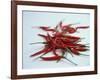 Red Hot Chillies on a White Sheet-Charcrit Boonsom-Framed Photographic Print