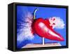 Red Hot Pepper-Alan Sailer-Framed Stretched Canvas