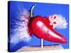 Red Hot Pepper-Alan Sailer-Stretched Canvas