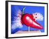 Red Hot Pepper-Alan Sailer-Framed Photographic Print