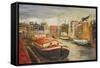 Red House Boat, Amsterdam, 1999-Antonia Myatt-Framed Stretched Canvas