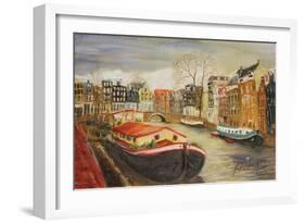 Red House Boat, Amsterdam, 1999-Antonia Myatt-Framed Giclee Print
