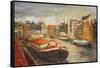 Red House Boat, Amsterdam, 1999-Antonia Myatt-Framed Stretched Canvas