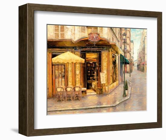 Red House Café-Haixia Liu-Framed Art Print