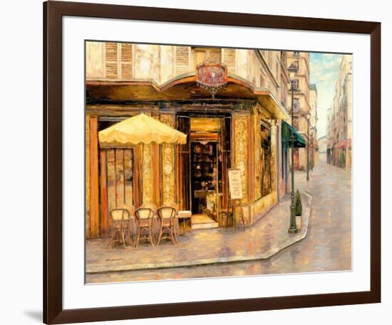 Red House Café-Haixia Liu-Framed Art Print