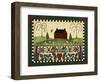 Red House with Quilts-Debbie McMaster-Framed Giclee Print