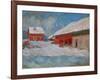 Red Houses at Bjoernegaard, Norway, 1895-Claude Monet-Framed Giclee Print