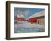 Red Houses at Bjoernegaard, Norway, 1895-Claude Monet-Framed Giclee Print