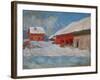 Red Houses at Bjoernegaard, Norway, 1895-Claude Monet-Framed Premium Giclee Print