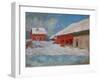 Red Houses at Bjoernegaard, Norway, 1895-Claude Monet-Framed Premium Giclee Print