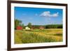 Red Houses in A Rural Landscape-nblx-Framed Photographic Print