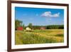 Red Houses in A Rural Landscape-nblx-Framed Photographic Print