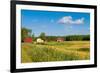 Red Houses in A Rural Landscape-nblx-Framed Photographic Print