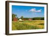 Red Houses in A Rural Landscape-nblx-Framed Photographic Print