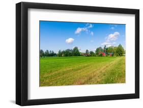 Red Houses in A Rural Landscape-nblx-Framed Photographic Print