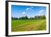 Red Houses in A Rural Landscape-nblx-Framed Photographic Print