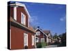 Red Houses, Trosa, Se Sweden-Walter Bibikow-Stretched Canvas