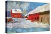 Red Houses-Claude Monet-Stretched Canvas