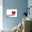 Red Human Heart Sign or Symbol with Pulse Held in Human Man or Woman Hands-bestdesign36-Mounted Photographic Print displayed on a wall