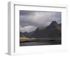 Red Hut on Bank of Fjord, Lofoten Islands, Norway, Scandinavia, Europe-Purcell-Holmes-Framed Photographic Print