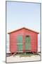 Red Hut-Shot by Clint-Mounted Photographic Print