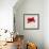 Red I-Amy Melious-Framed Art Print displayed on a wall