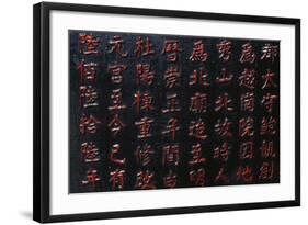 Red Ideograms-null-Framed Giclee Print