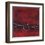 Red in Motion 2-Filippo Ioco-Framed Art Print