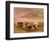 Red Indian Horsemanship-George Catlin-Framed Premium Giclee Print