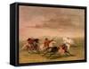 Red Indian Horsemanship-George Catlin-Framed Stretched Canvas