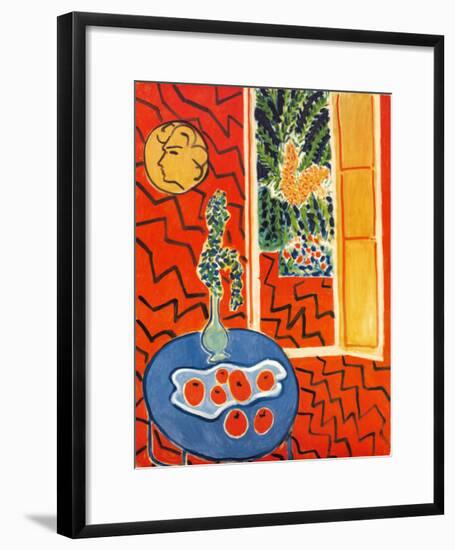 Red Interior, Still Life on Blue Table, c.1947-Henri Matisse-Framed Art Print