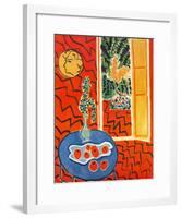 Red Interior, Still Life on Blue Table, c.1947-Henri Matisse-Framed Art Print