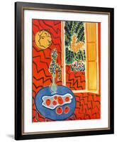 Red Interior, Still Life on Blue Table, c.1947-Henri Matisse-Framed Art Print