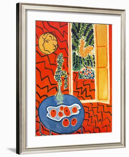 Red Interior, Still Life on Blue Table, c.1947-Henri Matisse-Framed Art Print