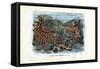 Red Isis Corals, 1863-79-Raimundo Petraroja-Framed Stretched Canvas