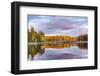 Red Jack Lake and sunrise reflection, Alger County, Michigan.-Adam Jones-Framed Photographic Print