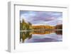 Red Jack Lake and sunrise reflection, Alger County, Michigan.-Adam Jones-Framed Photographic Print